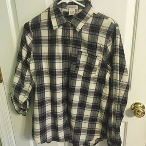 Soft flannel tunic, size small